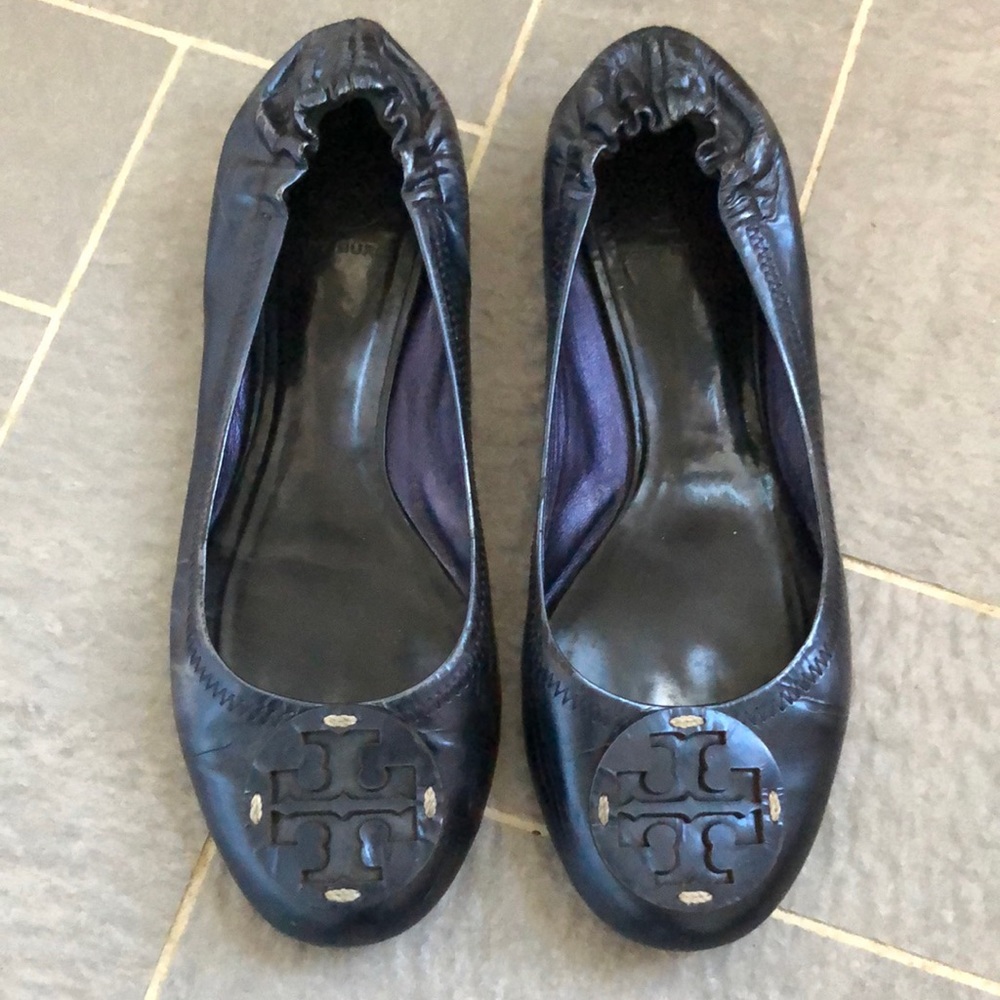 Used Blue Tory Burch Flats